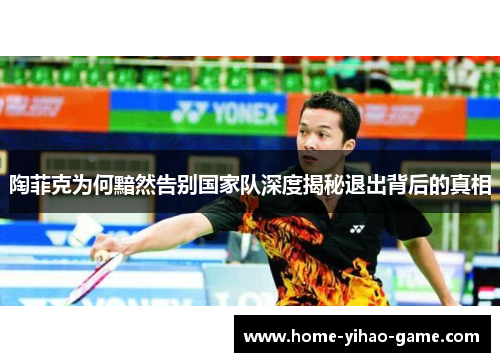 陶菲克为何黯然告别国家队深度揭秘退出背后的真相